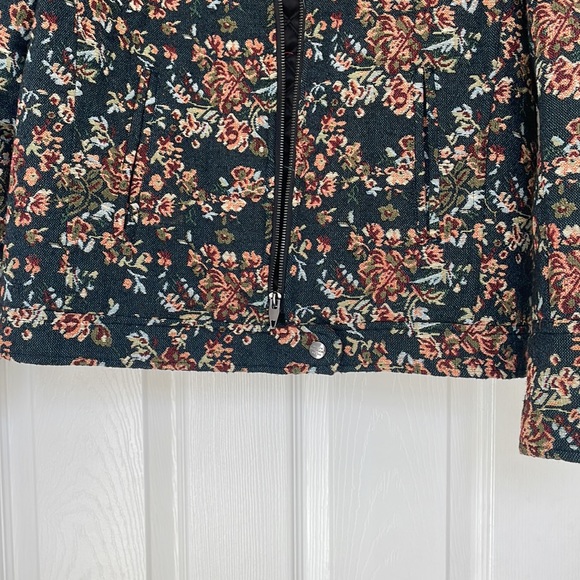 FOR THE REPUBLIC ☠️ tapestry quilted lined bomber jacket - Picture 7 of 8